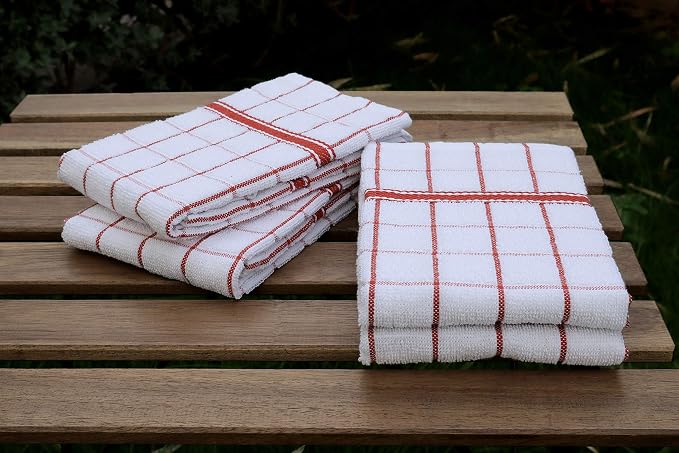AMOUR INFINI Terry Cotton Kitchen Towels 4-Pack - Image 5