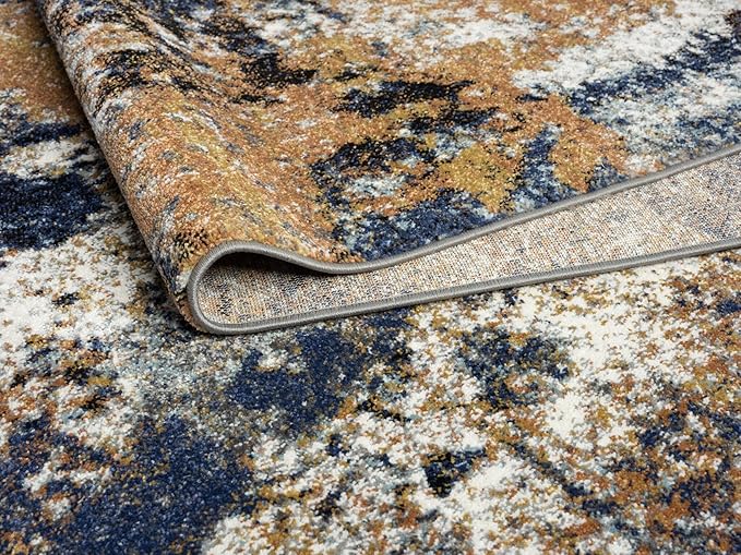 Keen Home Design Area Rugs - 6x9 Non-Shedding, Abstract Rugs for Kitchen, Living Room, Bedroom, Dining Room, Entryway - Size: 5'11" x 9'2", Multi