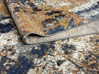 Keen Home Design Area Rugs - 6x9 Non-Shedding, Abstract Rugs for Kitchen, Living Room, Bedroom, Dining Room, Entryway - Size: 5'11" x 9'2", Multi