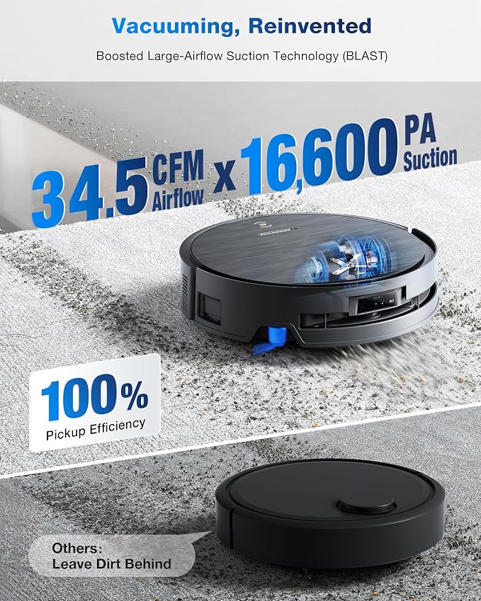 ECOVACS DEEBOT X9 PRO Omni Robot Vacuum and Mop, 600Pa Blast Suction, OZMO - Image 4