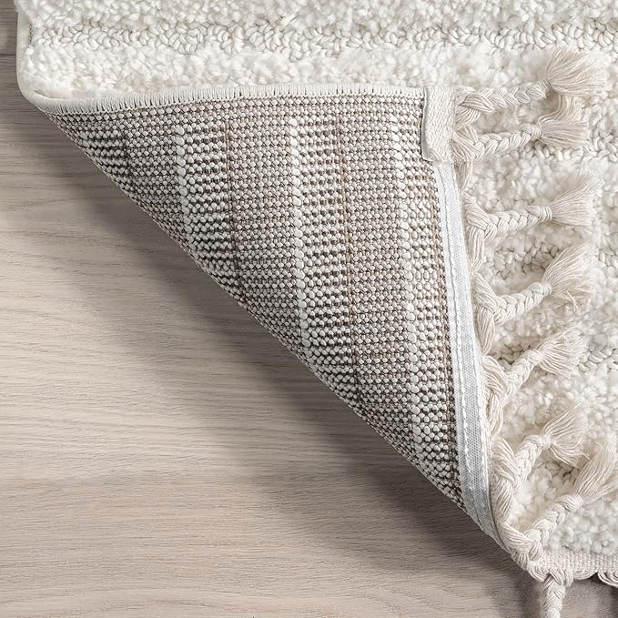 nuLOOM Risette Ivory, 12' x 15', Geometric, Soft and Textured, High Traffic, Stain Resistant, Easy Clean, Durable Area Rug for Bedroom, Living Room, Dining Space, Den, Foyer, Entryway