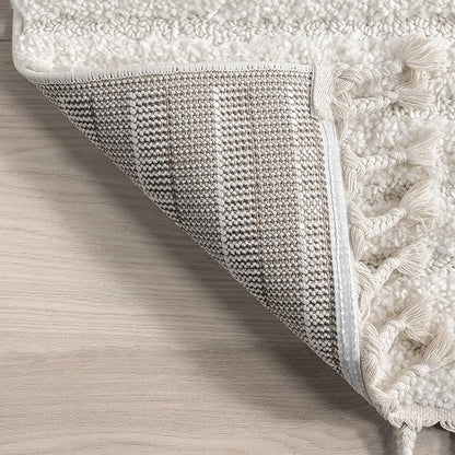 nuLOOM Risette Ivory, 12' x 15', Geometric, Soft and Textured, High Traffic, Stain Resistant, Easy Clean, Durable Area Rug for Bedroom, Living Room, Dining Space, Den, Foyer, Entryway