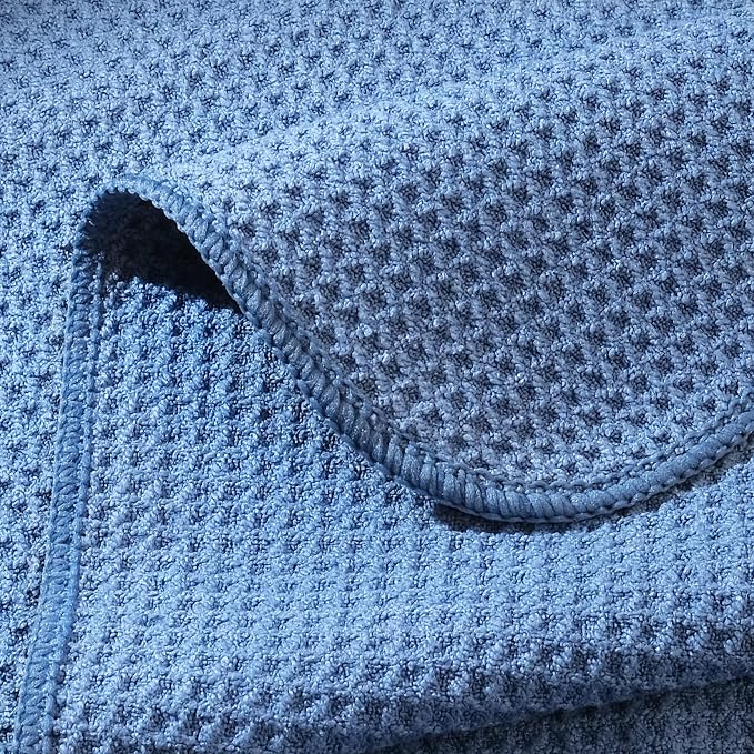 POLYTE Premium Microfiber Kitchen Dish Hand Towel Waffle Weave 12 Pack - Image 5
