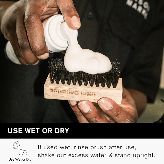 Jason Markk Ultra Delicate Shoe & Hat Cleaning Brush, Soft Bristles and Bamboo - Image 4
