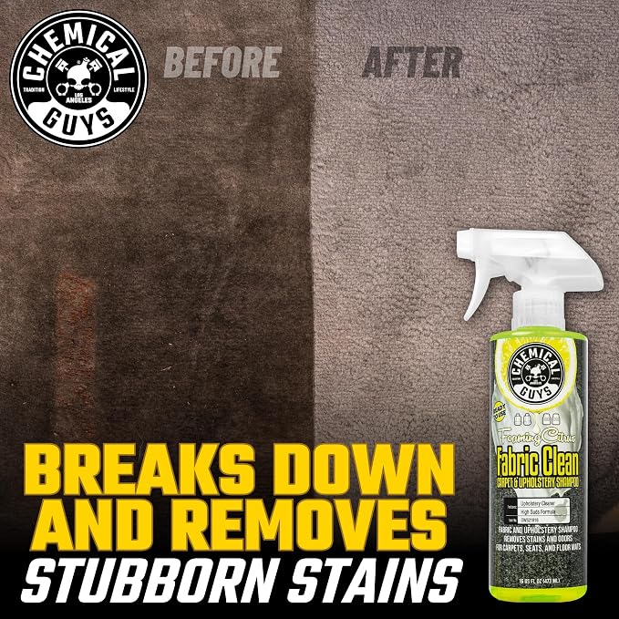 Chemical Guys Foaming Citrus Fabric Clean Carpet & Upholstery Cleaner - Image 4
