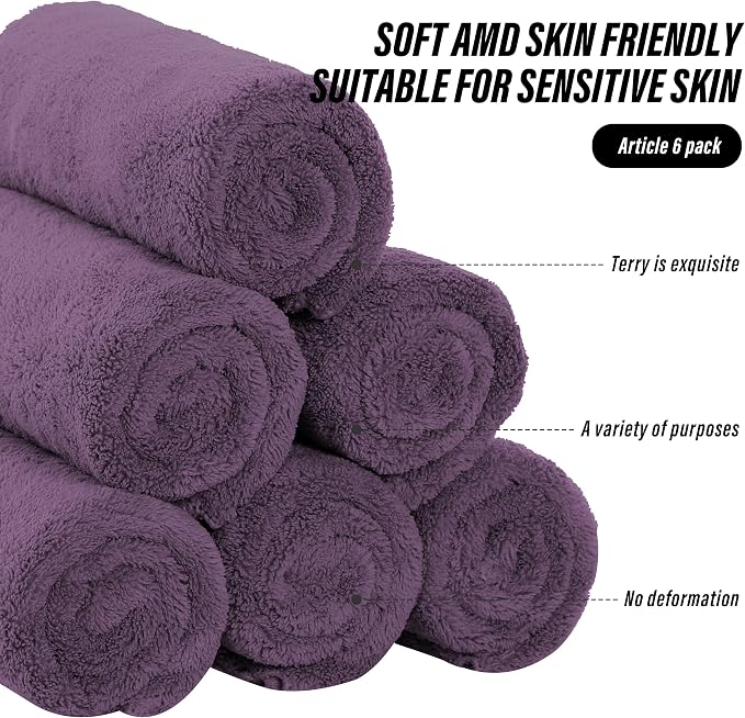 MOONQUEEN 6 Pack Premium Hand Towels - Image 7