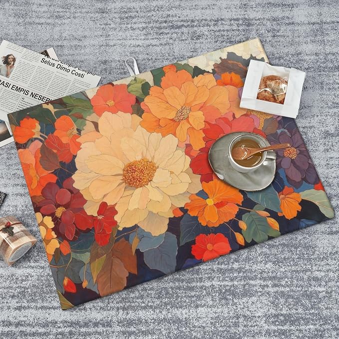 Colorful Floral Dish Drying Mat - Image 6