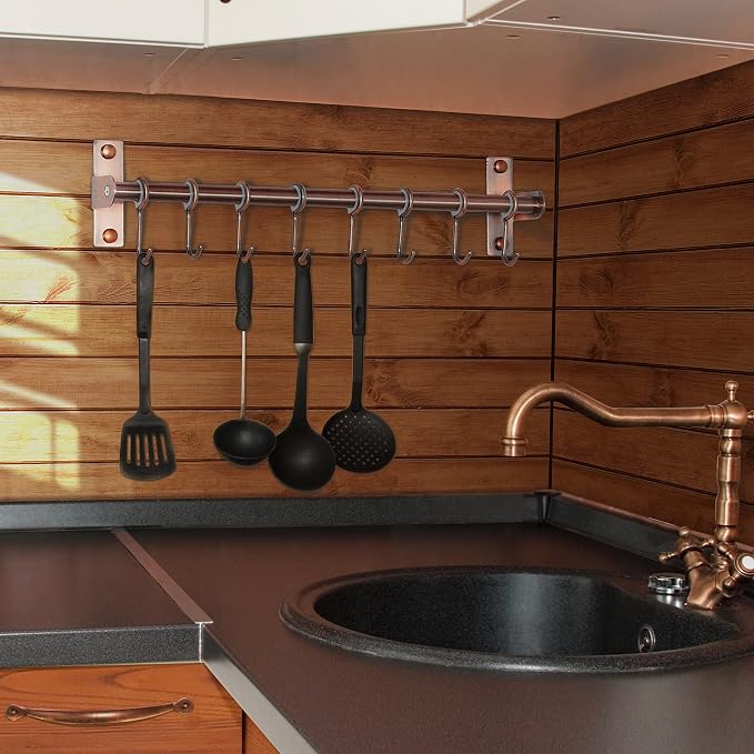 Dseap Kitchen Hooks for Hanging Utensils, Hanging Pot Rack, Kitchen Utensil - Image 3