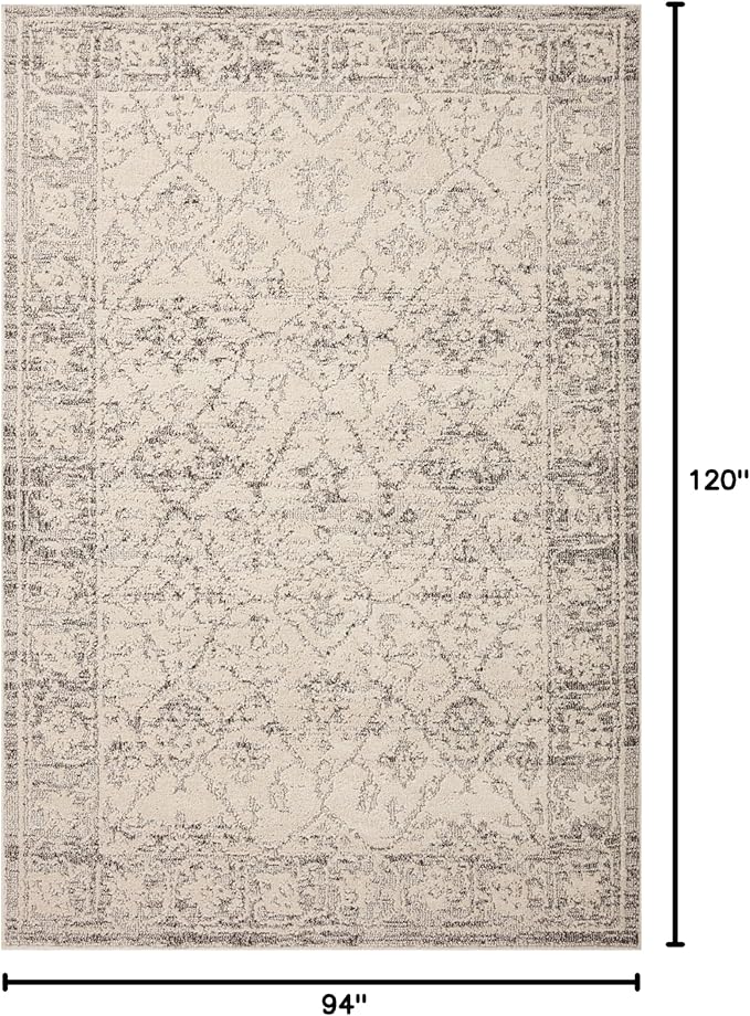 Loloi Magnolia Home by Joanna Gaines Gigi Collection GIG-02 Ivory/Stone 7'-10" x 10' Area Rug