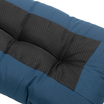 FUNHOME Outdoor Bench Cushion 45 x18 inch with Non-Slip Grips,Water Resistant Porch Swing Cushion,Bench Pillow Pads,Tufted Cushions for Patio Garden Furniture,45" Seat Cushions(Denim Blue)