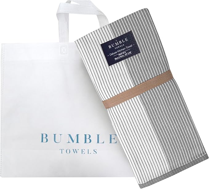 Premium Kitchen Towels | Large Cotton Dish Towels | Flat & Terry Highly - Image 5