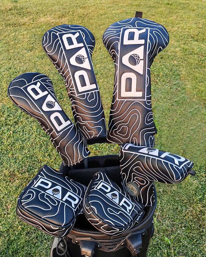 Big Teeth Golf Club Covers Full Set Driver Headcover Fairway Wood Hybrid Golf - Image 3
