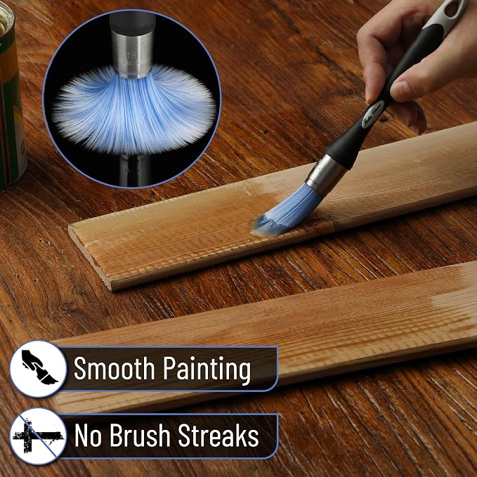 Bates- Trim Paint Brush, 0.75 Inch, Synthetic Bristles, Trim Brushes - Image 5
