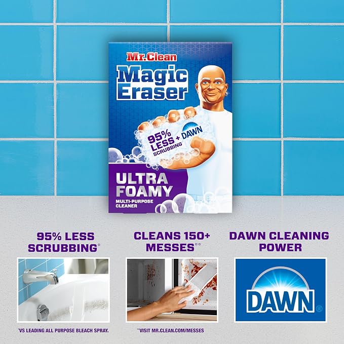 Mr. Clean Magic Eraser Foaming Sponge | Ultra Foamy | Cuts Through Grease | - Image 2