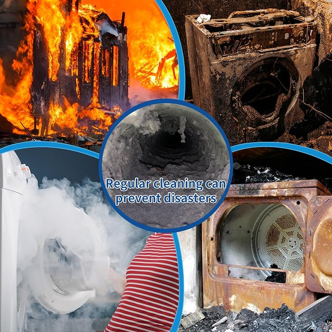 35 Feet Dryer Vent Cleaning Brush Kit, fireplaces, Ventilation ducts - Image 7