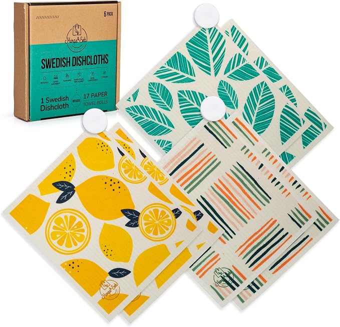Harps&Seb Swedish Dishcloths for Kitchen Dishcloths by HarpsSeb