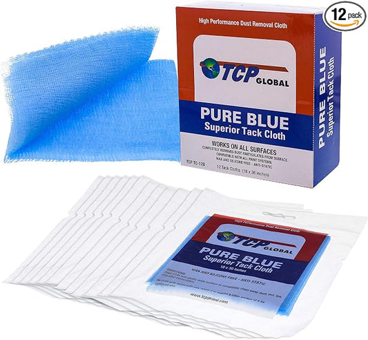 TCP Global Pure Blue Superior Tack Cloth, Automotive & Woodworking, by TCPGlobal