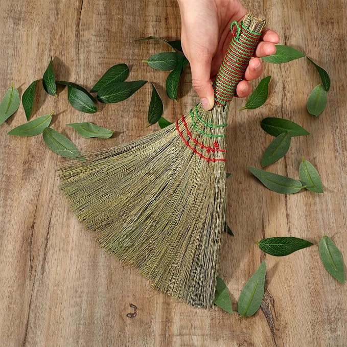 Small Natural Whisk Broom Straw Soft Broomstick - Image 7