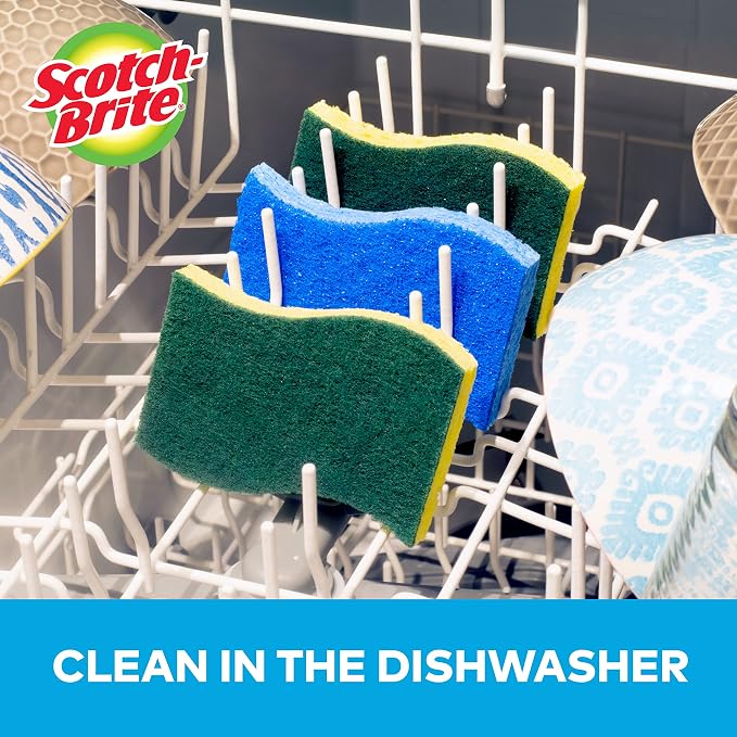 Scotch-Brite No Scratch Scrub Sponges, 4-1/2 x 2-1/2 x 7/10 in - Image 8