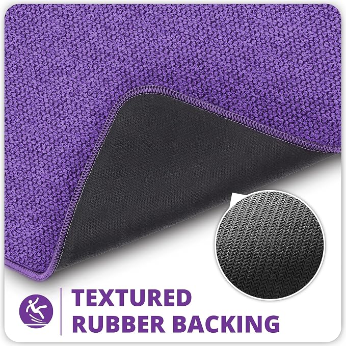 Bath Mat, Ultra Thin Bathroom Rugs, Rubber Bath Mats - Image 5