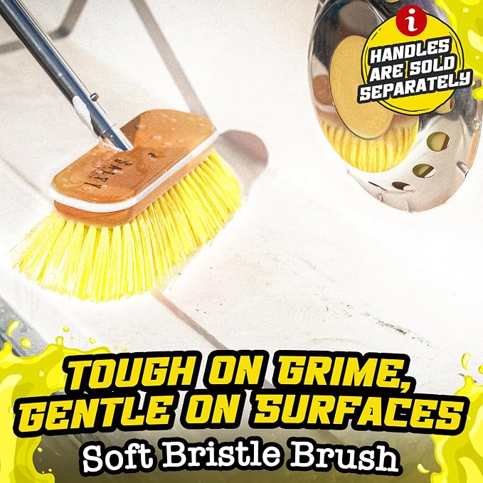 Salty Captain Soft Bristle Boat Deck Brush – Gentle Cleaning - Image 2
