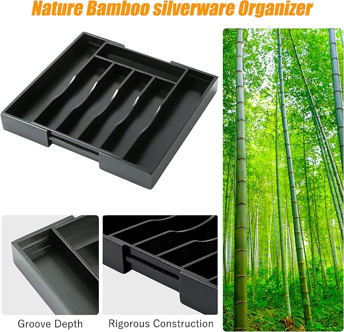 Kitchen Silverware Drawer Organizer and Storage Kitchen Gadgets Best Sellers - Image 3
