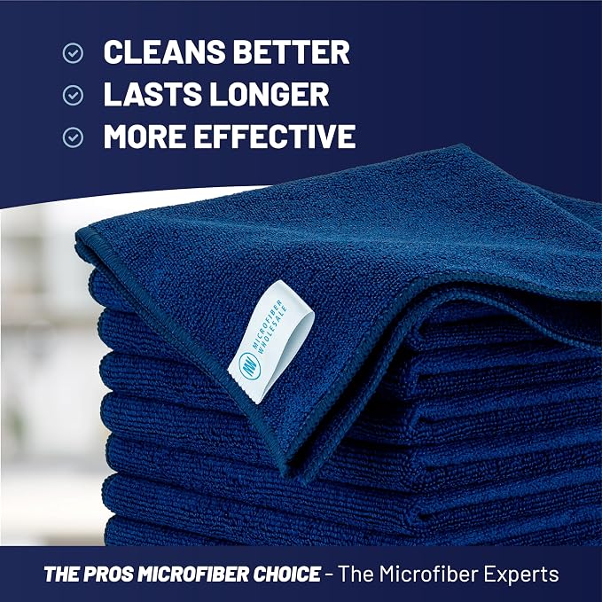 MW Pro Multi-Surface Microfiber Towel – 12 Pack | Premium Cleaning Cloth | Clean - Image 2