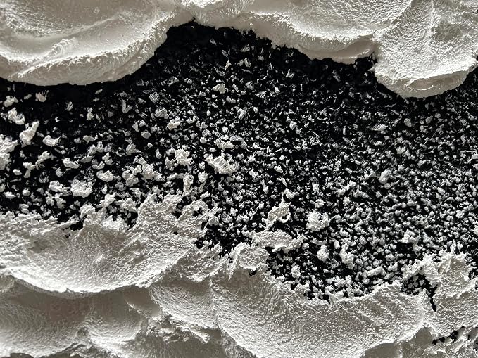 NANKAI 24x48 Inch Hand Painted 3D Ocean Wave Landscape Oil Painting Black and - Image 3