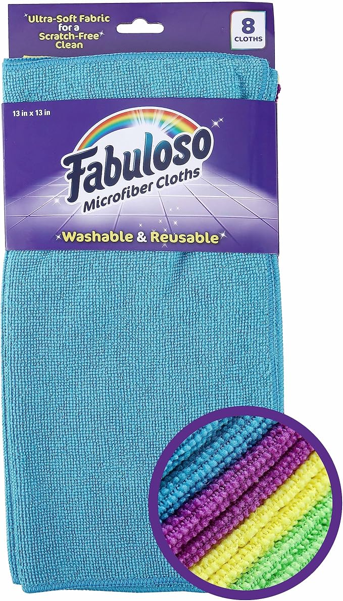 Fabuloso Microfiber Cleaning Cloths, Rainbow by Colgate-PalmoliveCommercial