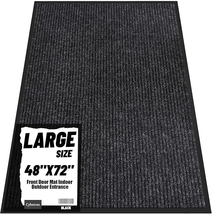 Front Door Mat Indoor Outdoor Entrance, TPR Backing Non-Slip Doormats, Low by Unknown