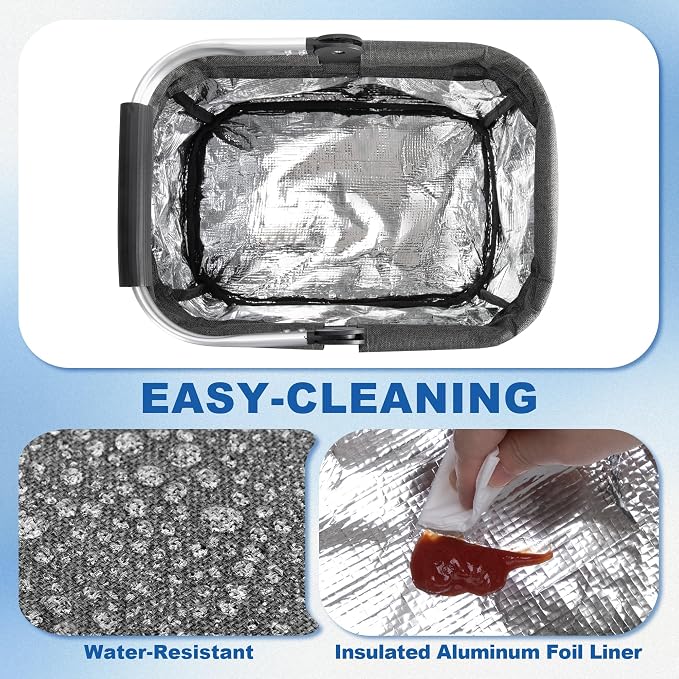 Cleaning Caddy Organizer with Handle, Cleaning Tote Bag with Multiple Pockets - Image 5