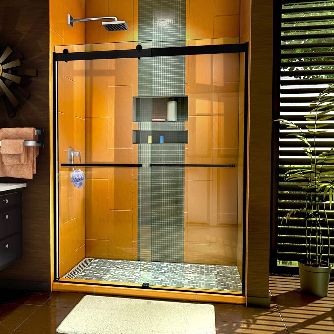 DreamLine Sapphire 56-60 inch W x 60 inch H Semi-Frameless Bypass Tub Door in by DreamLine