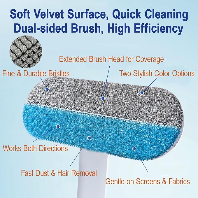 6-in-1 Window Track & Screen Cleaning Kit – Detachable Brushes, Microfiber - Image 12