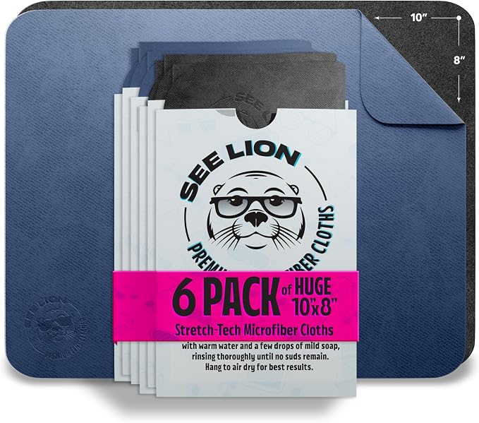 cellhelmet See Lion Swipes | Microfiber Lens Cleaning Cloths – Ultrasoft by cellhelmet
