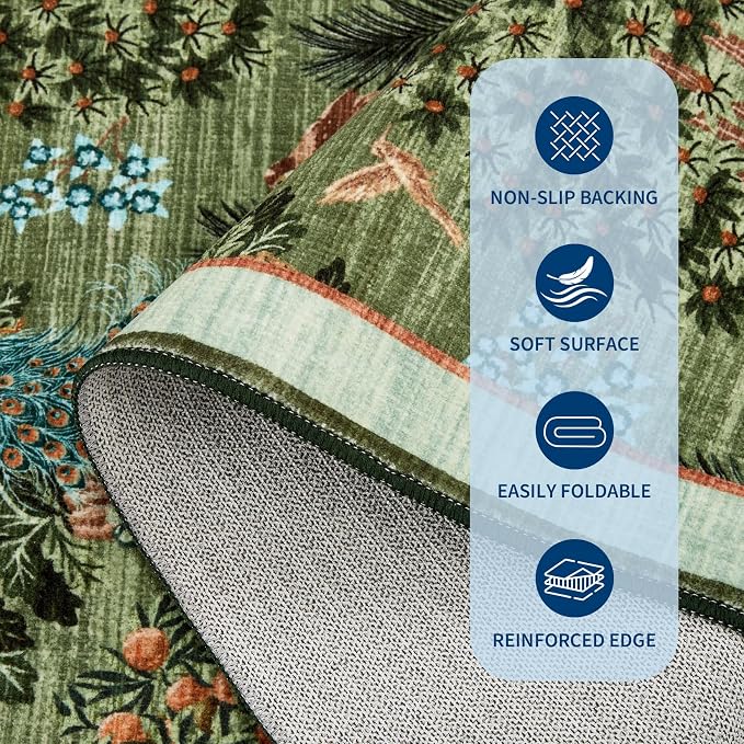 GarveeHome Jungle Washable Rug 9x12 Area Rugs - Image 6