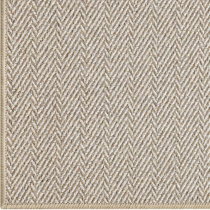 LUMI Ultra Thin Indoor Door Mat for Entrance 24"x36", Non Slip Entryway Mat, Low Profile Doormat, Unique Herringbone Design Carpet for Inside, Patio, Porch, Beige