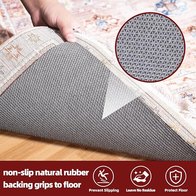 BAGAIL Felt and Natural Rubber Backing Rug Pads 1/4” Thick, 2 x 8 Ft Non Slip - Image 4