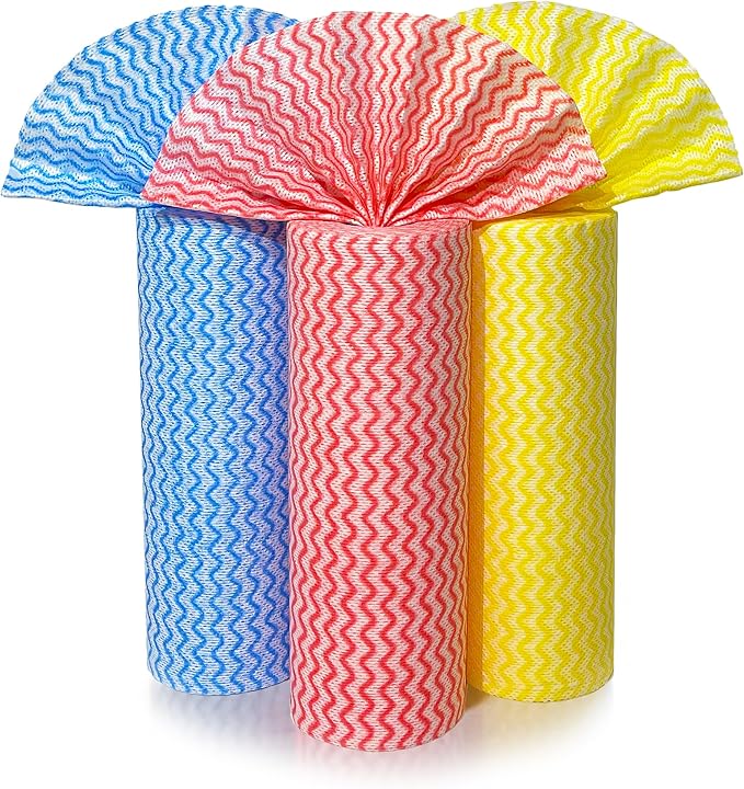 GLL Disposable Cleaning Cloths Wipe Roll, Dish Wash Cloths, Cleaning Washcloth by GLL
