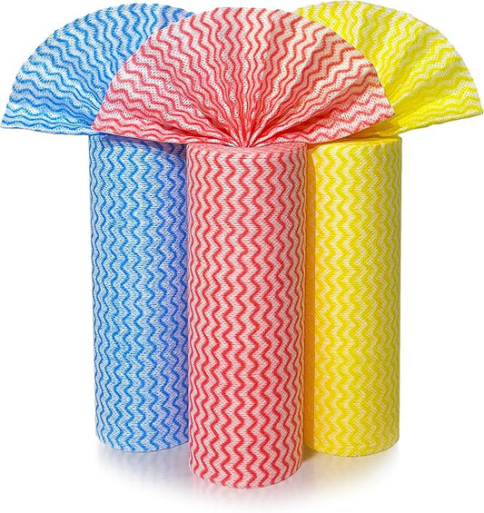 GLL Disposable Cleaning Cloths Wipe Roll, Dish Wash Cloths, Cleaning Washcloth by GLL