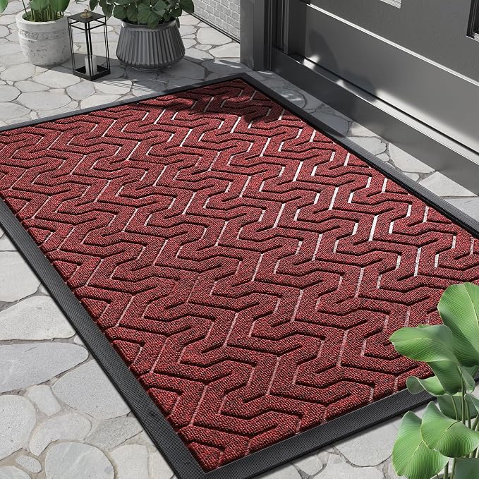 Yimobra Front Door Mat Outside Entrance 29.5x17, Waterproof Heavy Duty Outdoor by Yimobra
