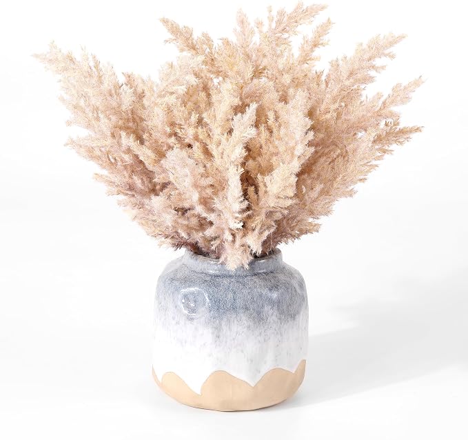 SAFAVIEH Home Collection Faux Artificial 14-inch Decorative Potted Broom Corn by SAFAVIEH