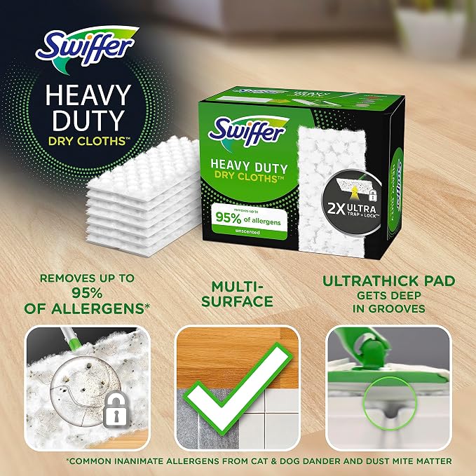 Swiffer Sweeper Heavy Duty Dry Multi-Surface Cloth Refills - Image 2