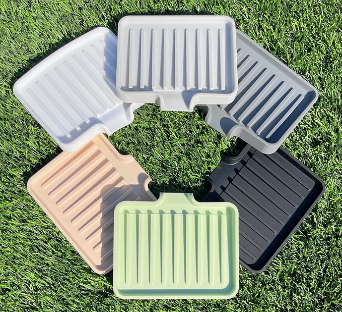 Happitasa Silicone Soap Dish Tray and Sponge Holder - Image 4