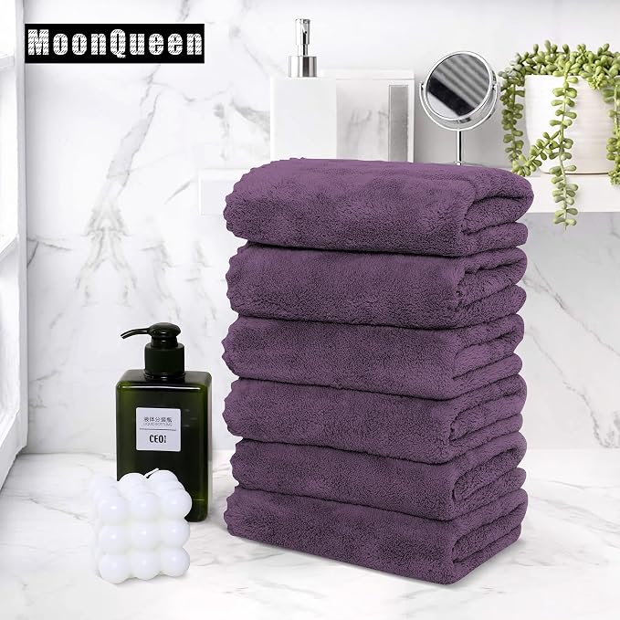 MOONQUEEN 6 Pack Premium Hand Towels - Image 5