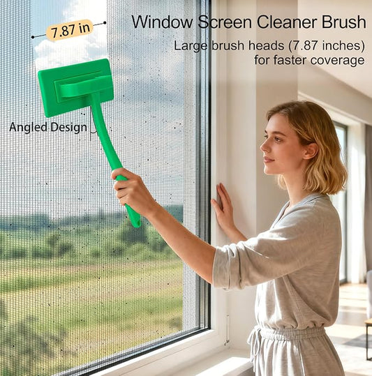 MyLifeUNIT 2 Packs Mesh Screen Cleaner, Detachable Window Screen Cleaning Brush - Image 2