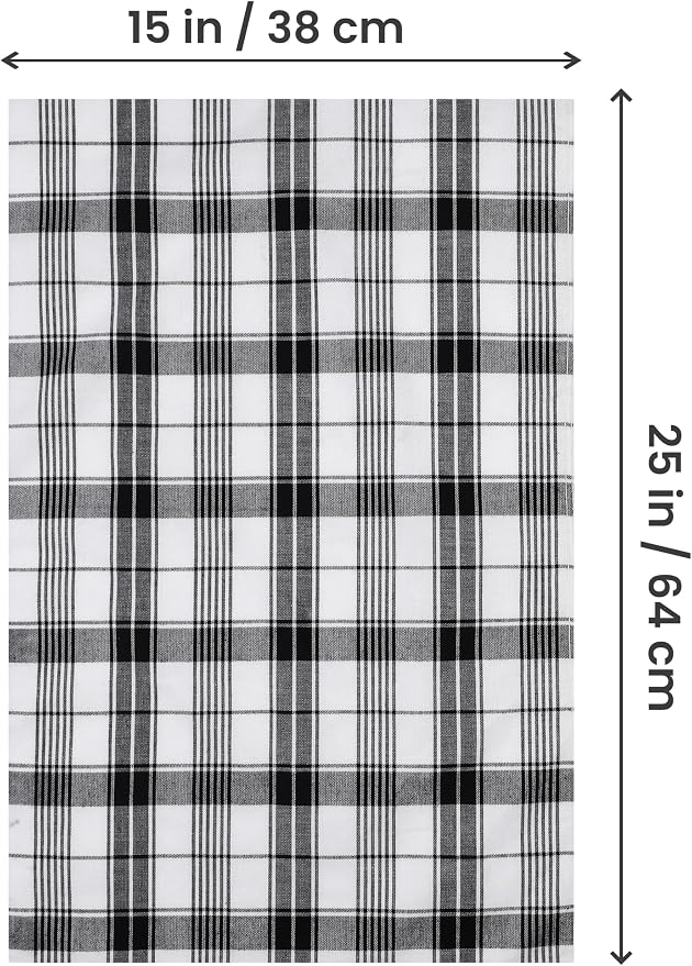 Utopia Towels Black & White Dish Towels 100% Ring Spun Cotton Highly Absorbent - Image 9