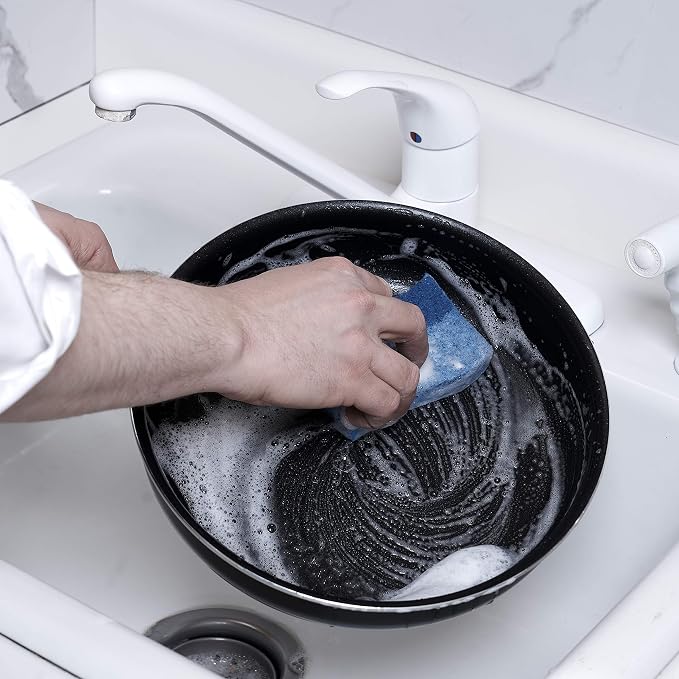 Kitchen Sponges for Washing Dishes, Non-Scratch Cellulose Dish Scrub Sponges - Image 2