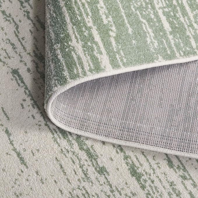 Safavieh Adirondack Collection Runner Rug - 2'6" x 12' Runner, Sage & Ivory, Modern Ombre Design, Non Shedding & Easy to Clean, Ideal for Hallway, Foyer, Kitchen, Entryway, Bedroom (ADR113X)