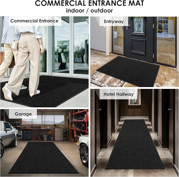 2′ x 34′ Front Door Mat Indoor Outdoor Entrance, Commercial Floor Mat Heavy - Image 8
