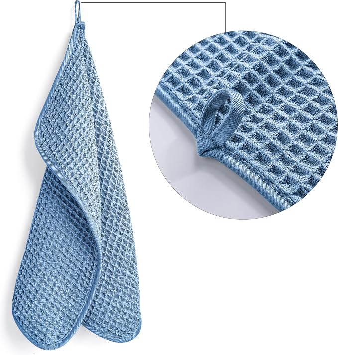 POLYTE 430 GSM Microfiber Lint Free Washcloth Face Towel, 13 x 13 in, 4 Pack - Image 2